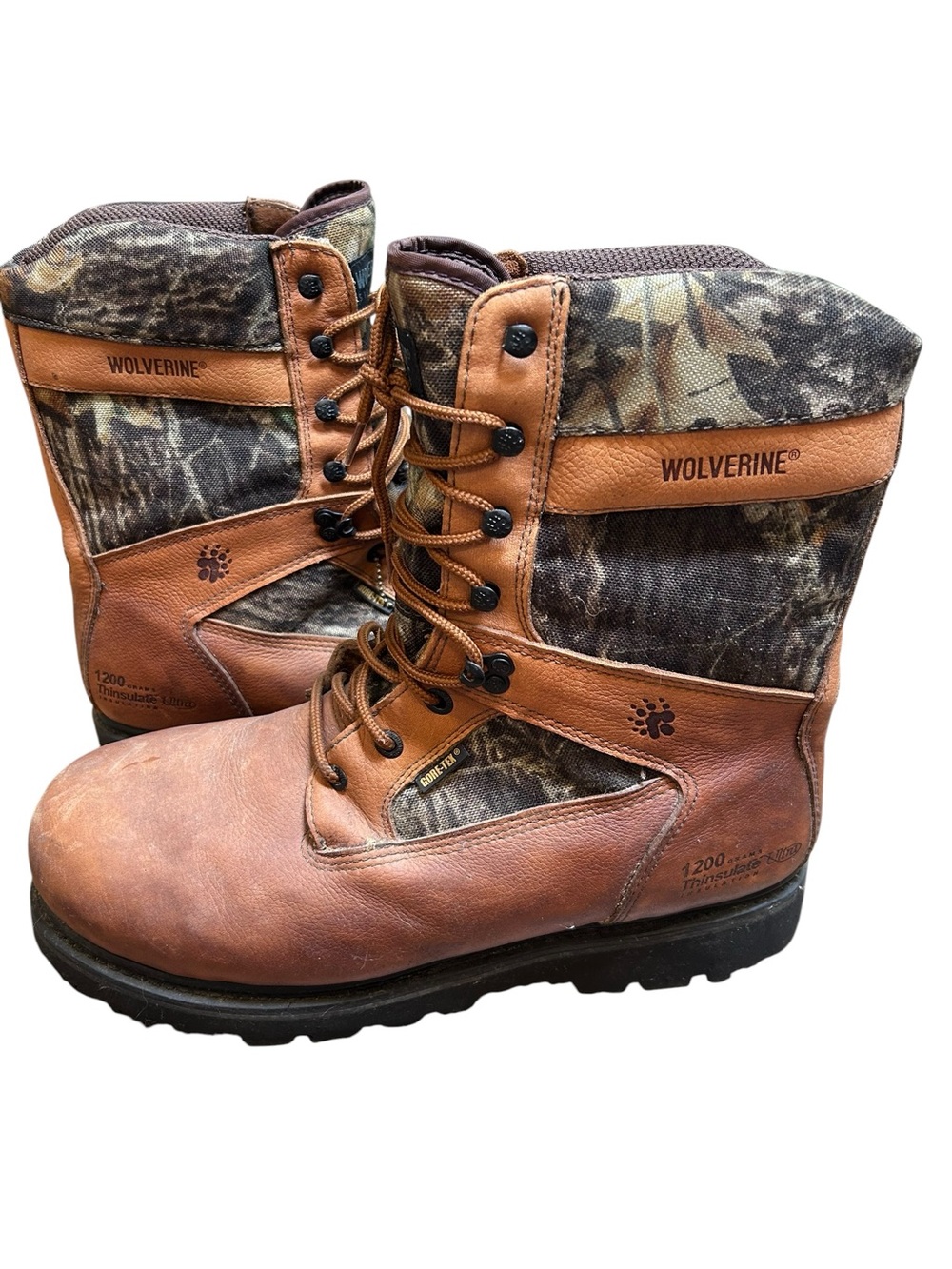 Wolverine men’s leather goretex insulate lace up hiking hunting boots size 13EW